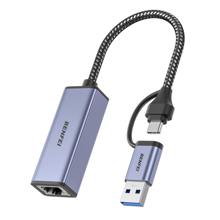 BENFEI USB 30 to Ethernet Adapter USB C to RJ45 Gigabit LAN 1000Mbps Network Adapter Compatible with MacBookProAir Surfa