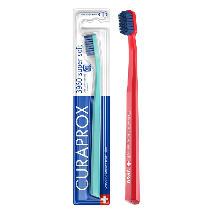 Curaprox CS 3960 Super Soft Toothbrush Adult Gum and Tooth Care | Super Soft Curen® Filaments for Gentle Cleaning | Assorted Colours, Single Pack online at globaldelivered