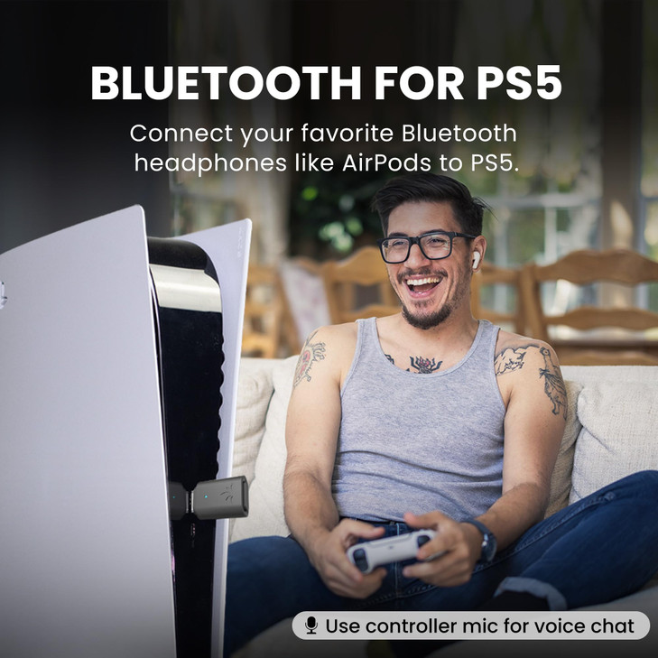Avantree C81Gaming USBC Bluetooth 53 Audio Adapter for PS5 Qualcomm Chip aptX Adaptive HD Premium Sound Works with AirPo