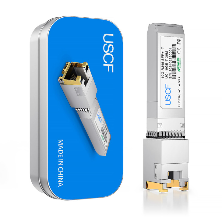 USCF 10GBaseT SFP to RJ45 Transceiver10G SFP Copper Module Cat6a up to 30mCompatible with Cisco Ubiquiti UniFi Fortinet