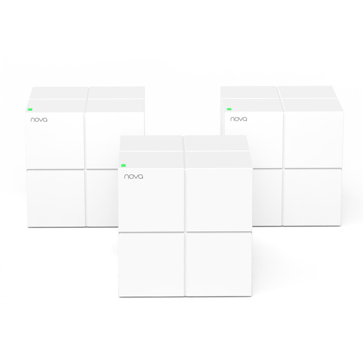 Tenda Nova Mesh WiFi System MW6 Covers up to 46 Bedroom Houses AC1200 Whole Home WiFi Mesh System Gigabit DualBand Mesh