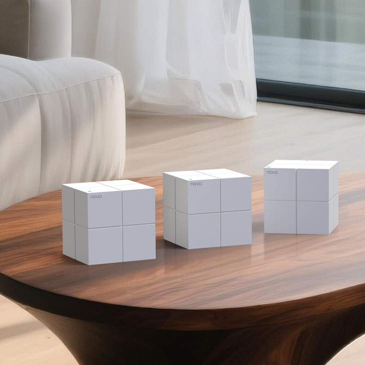 Tenda Nova Mesh WiFi System MW6 Covers up to 46 Bedroom Houses AC1200 Whole Home WiFi Mesh System Gigabit DualBand Mesh