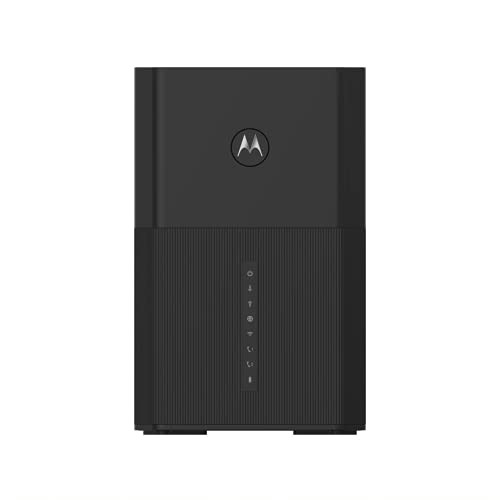 Motorola MT8733 WiFi 6 Router MultiGig Cable Modem 2 Phone Ports AX6000 DOCSIS 31 with Smart Motosync App Renewed