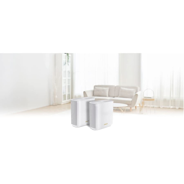 ASUS ZenWiFi XT9 AX7800 TriBand WiFi6 Mesh WiFiSystem 2Pack 80211ax up to 5700 sq ft 6 Rooms AiMesh Lifetime Free Intern