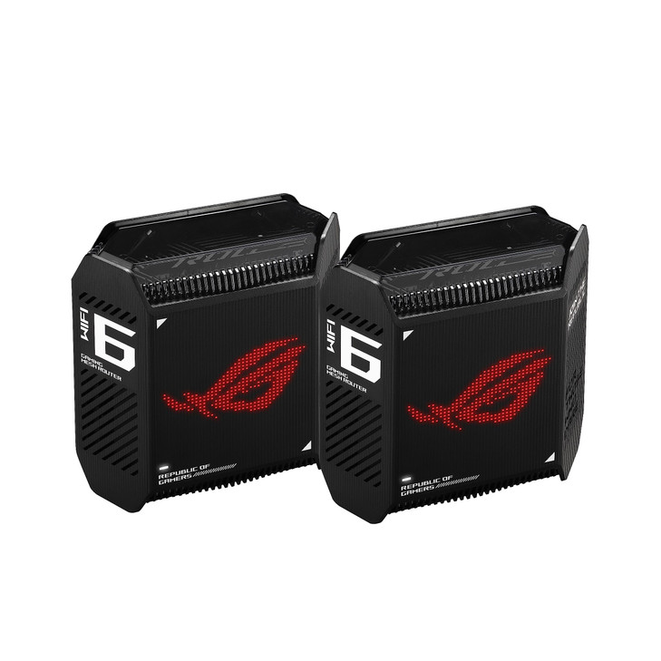 ASUS ROG Rapture GT6 2PK AX10000 TriBand WiFi 6 Gaming Mesh System Covers up to 5800 sq ft 25 Gbps Port TripleLevel Game