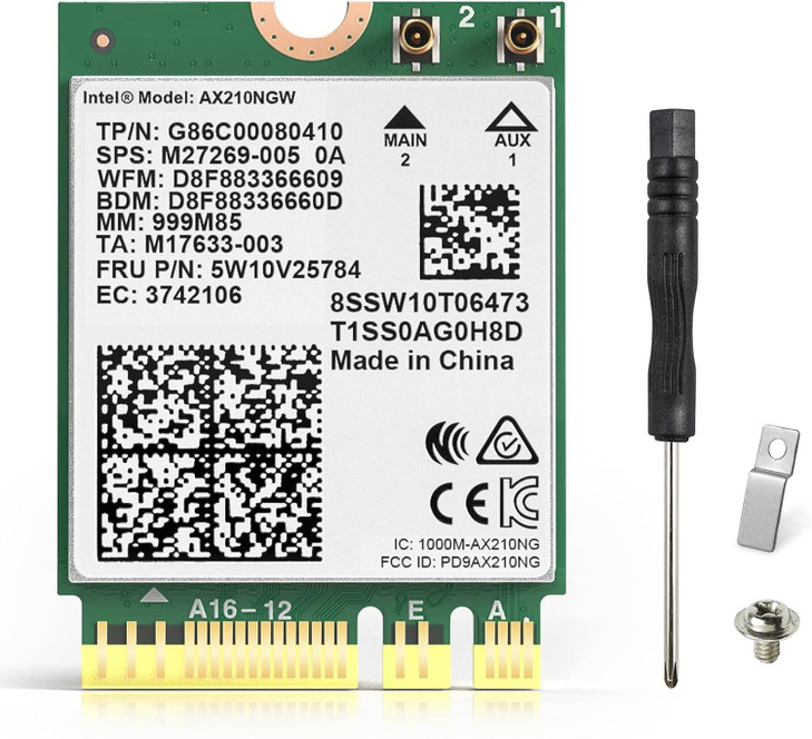 EDUP WiFi 6E AX210 NGW Wireless Card Intel Laptop Network Adapter with Bluetooth 53 TriBand 5400Mbps WiFi Module M2NGFF