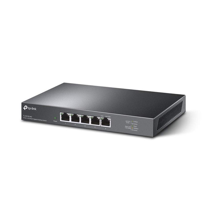 TPLink TLSG105M2 5 Port MultiGigabit Unmanaged Network Switch Ethernet Splitter 25G Bandwidth Plug Play DesktopWallMount