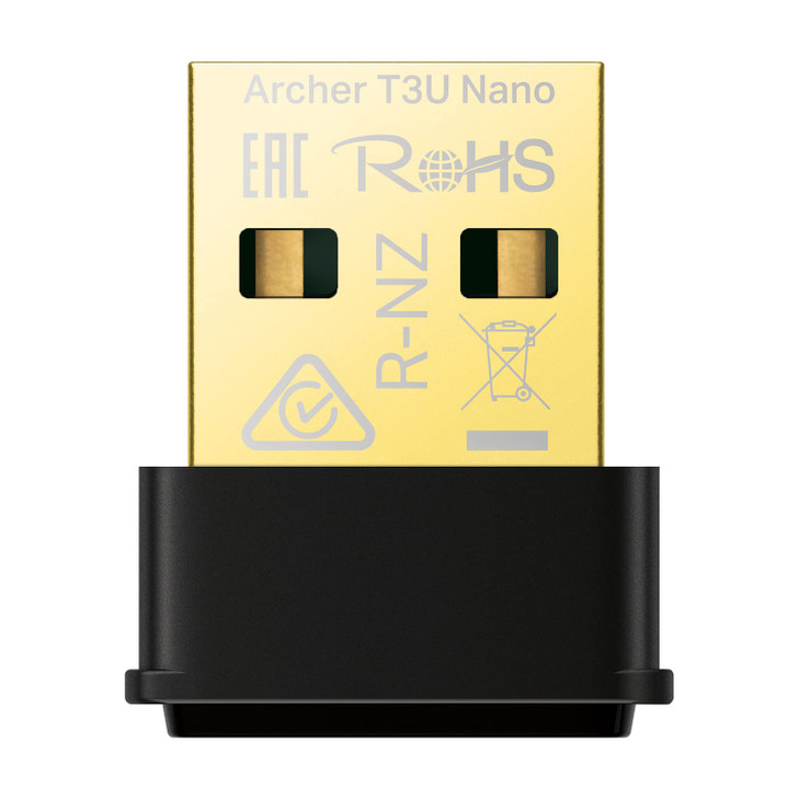 TPLink Nano USB WiFi Adapter for PCArcher T3U NanoAC1300 24G5G DualBand Wireless Network Transceiver Adapter for Desktop