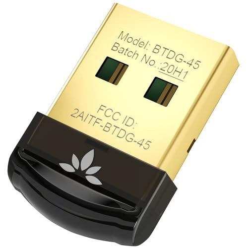 Avantree DG45 USB Bluetooth Adapter Dongle for PC Computer Desktop Laptop Compatible with Windows 1110818 Only Connects