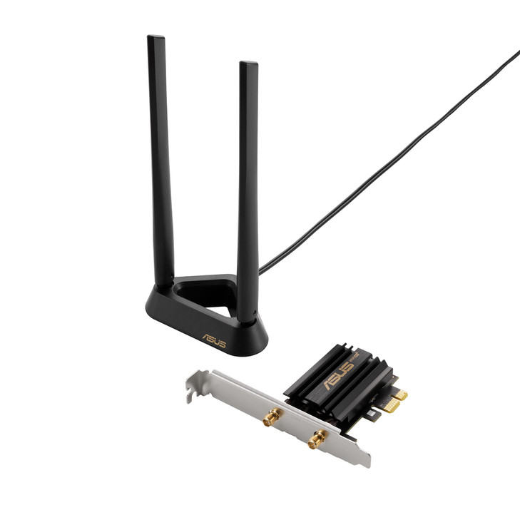 ASUS WiFi 6E Bluetooth 52 PCIE Expansion Card PCEAXE58BT Supports 6GHz Band WPA3 160MHz WPA3 Network Security OFDMA and