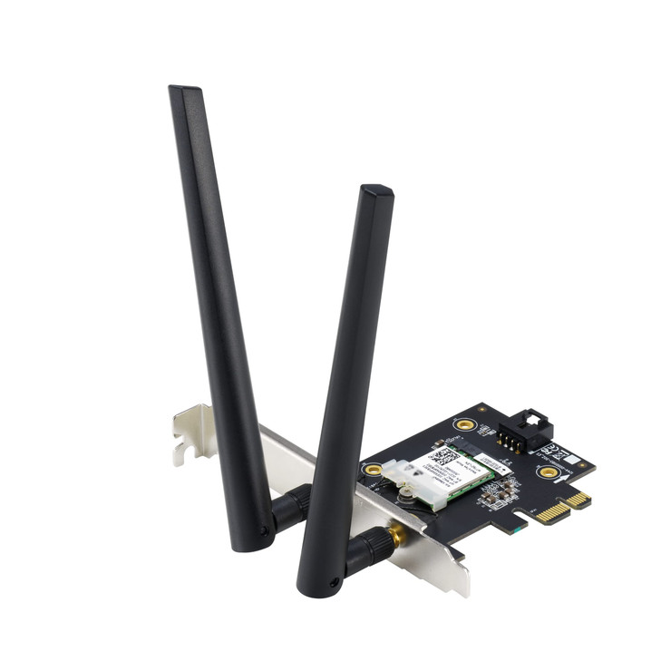 ASUS AX1800 PCIe WiFi Adapter PCEAX1800 WiFi 6 Bluetooth 52 UltraLow Latency Wireless 2 External Antenna Supporting Tota