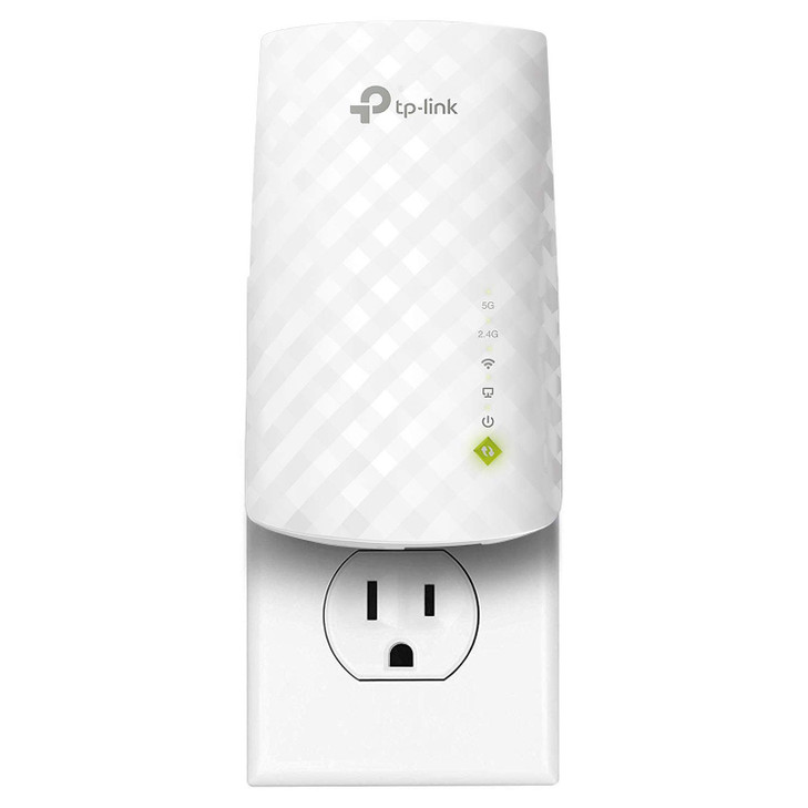 TPLink AC750 WiFi Range Extender Dual Band Cloud App Control Up to 750Mbps One Button Setup Repeater Internet Booster Ac