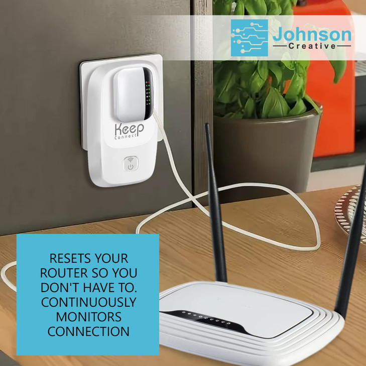 Keep Connect MAX Router Rebooter WiFi Reset Device Monitors Connectivity and Resets When Required No App Necessary If Yo