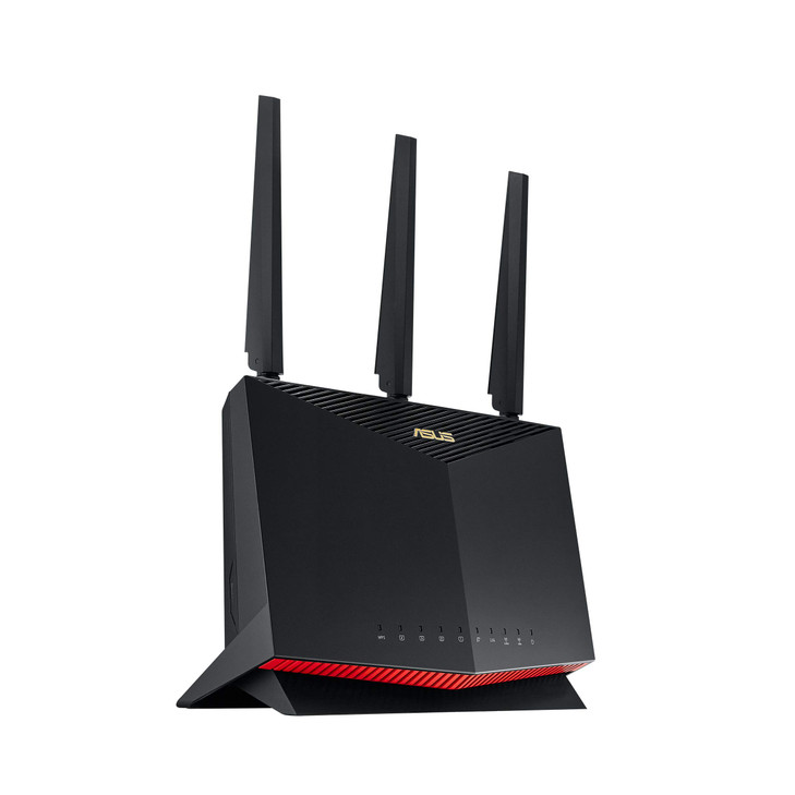 ASUS RTAX86U Pro AX5700 Dual Band WiFi 6 Extendable Gaming Router 25G Port Gaming Port Mobile Game Mode Port Forwarding