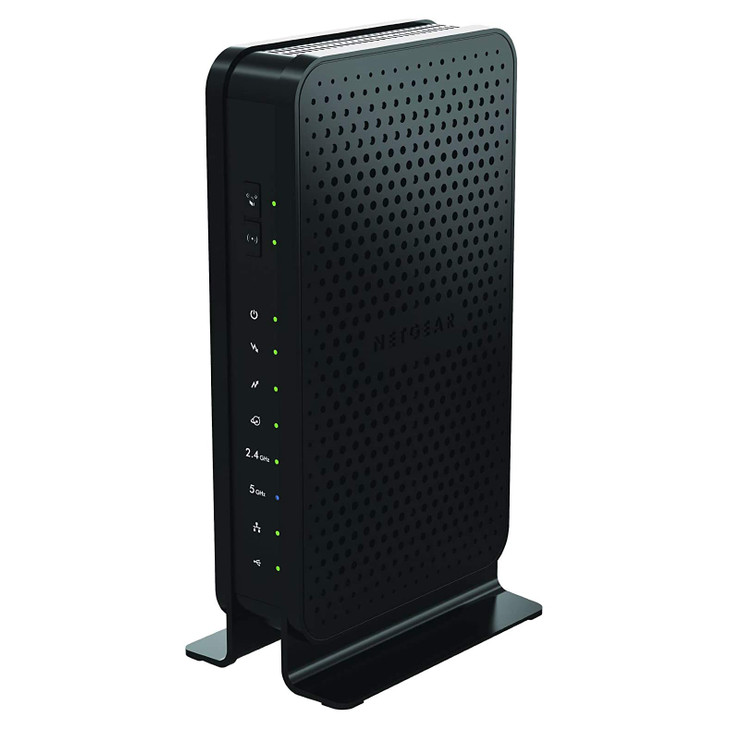 NETGEAR DualBand N600 Router with 8 x 4 DOCSIS 30 Cable Modem C3700100NAS Black Renewed