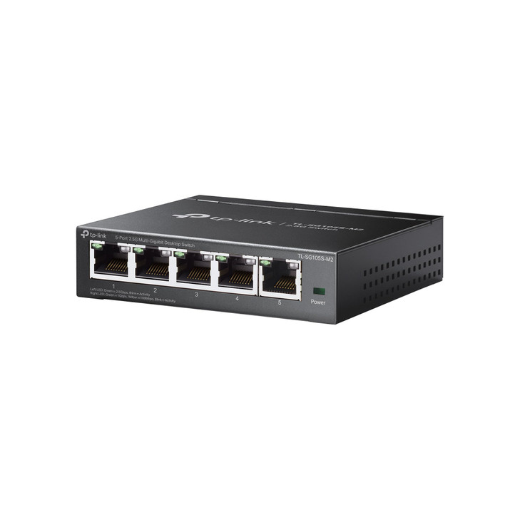 TPLink TLSG105SM2 5Port MultiGigabit 25G Ethernet Switch Unmanaged Network Switch Ethernet Splitter Plug Play DesktopWal