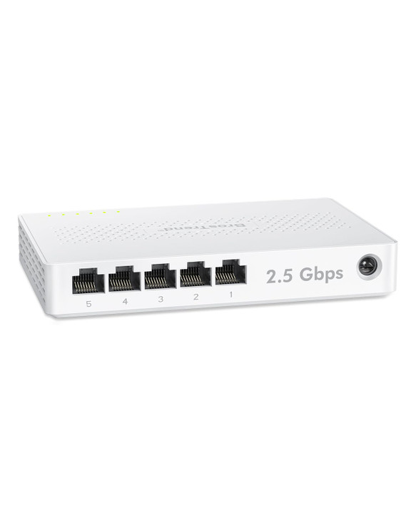 BrosTrend 5 Port 25GB Switch Unmanaged Ethernet Switch for Game Console PC NAS etc 25 Gigabit Network Switch Fanless Plu