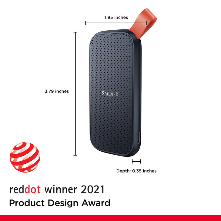 SanDisk 2TB Portable SSD Up to 800MBs USBC USB 32 Gen 2 Updated Firmware External Solid State Drive SDSSDE302T00G26