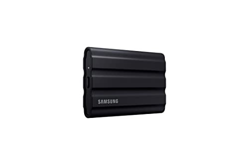 Samsung T7 Shield 4TB Portable SSD 1050MBs Rugged Water Dust Resistant for Content Creators Black