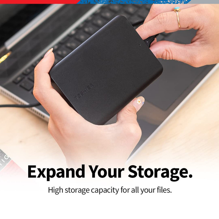 Toshiba Canvio Basics 1TB Portable External Hard Drive USB 30 Black HDTB510XK3AA