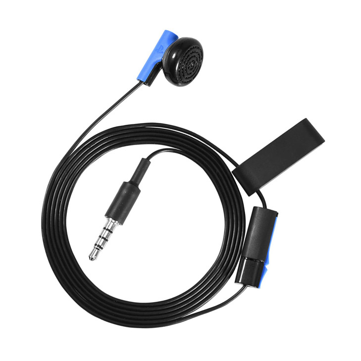 Zerone Mono Chat Earbud with Mic for 4 35mm SingleSided One Ear Wired Headset inEar Gaming Earbud for Slim PRO Mobilepho