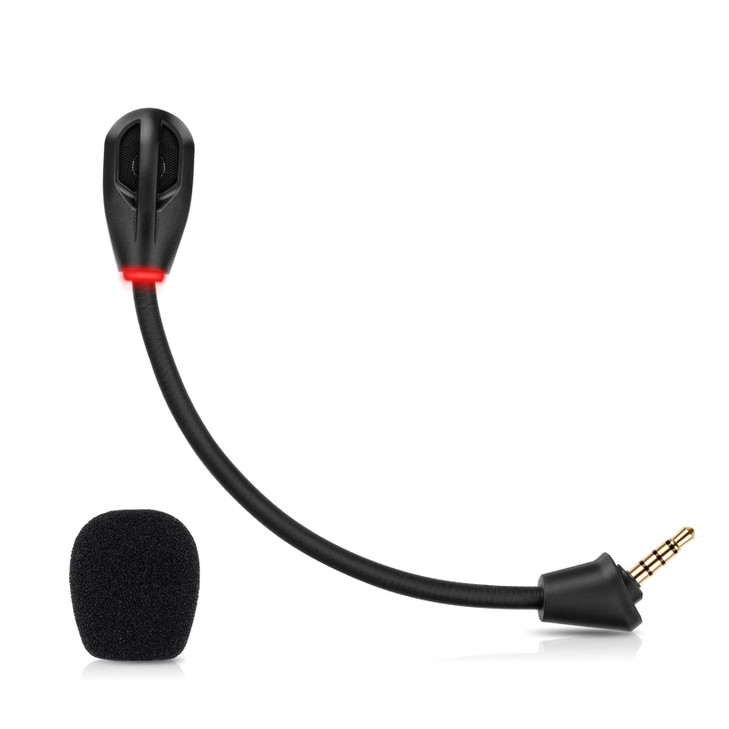Microphone Replacement for Kingston HyperX Cloud II Wireless Gaming Headset Detachable Mic Boom with LED Mute Indicator