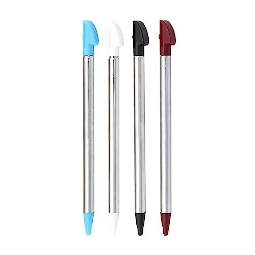OSTENT Adjustable Metal Game Touch Stylus Pen for Nintendo 3DSLLXL Console Pack of 4