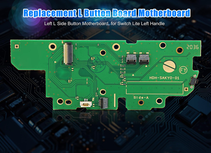 Left L Side Motherboard for Lite Left Handle PCB Material L Side Board Replacement Professional Game Console Key Board P