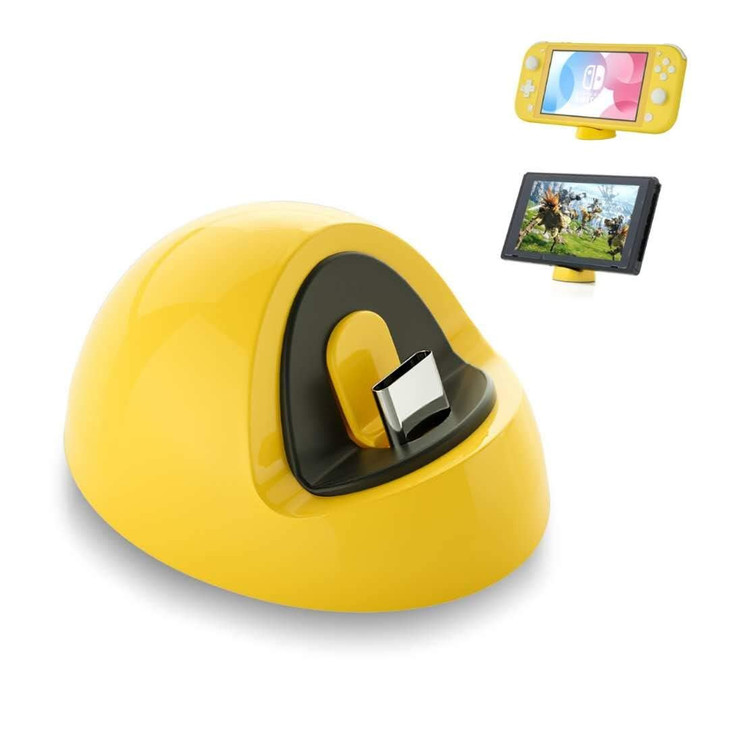 Switch Lite Charging Dock Mini Portable Charger Compatible with Nintendo Switch Lite Yellow