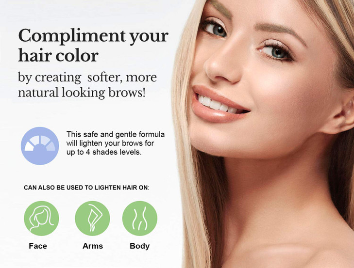 Godefroy Eyebrow Color Lightening Crème Single Use Application Kit online at globaldelivered