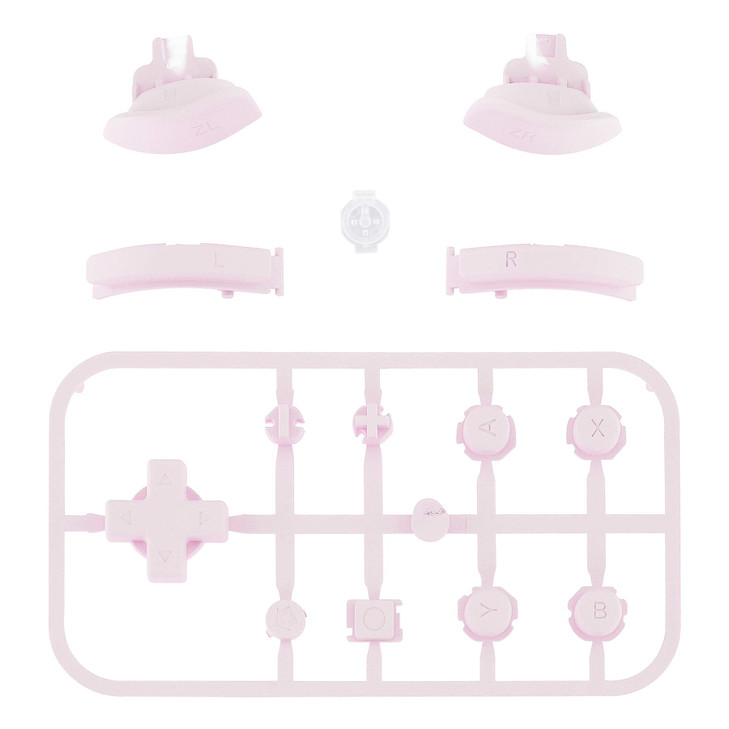 eXtremeRate Cherry Blossoms Pink Replacement ABXY Home Capture Plus Minus Keys Dpad L R ZL ZR Trigger for Nintendo Switc
