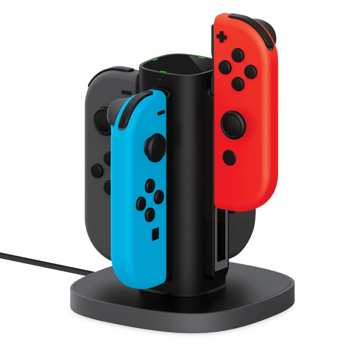 TalkWorks JoyCon Charger Dock For Nintendo Switch Gaming Controllers 4Remote Docking Charging StationUSB Compatible w Sw