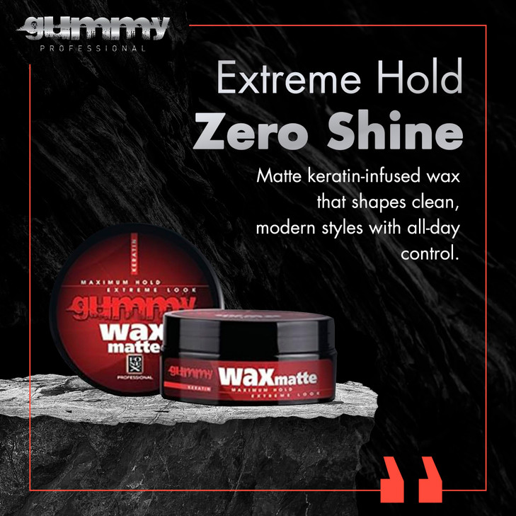 Gummy Professional Hair Wax with Keratin for Men  Matte Finish High Hold Mens Wax  Texturizing Paste Flexing Molding Cream for Natural Styling  B online at globaldelivered