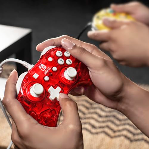 PDP Gaming Rock Candy Wired Power Nintendo Switch Pro Controller Officially Licensed LiteOLED Compatible Gamepad Stormin
