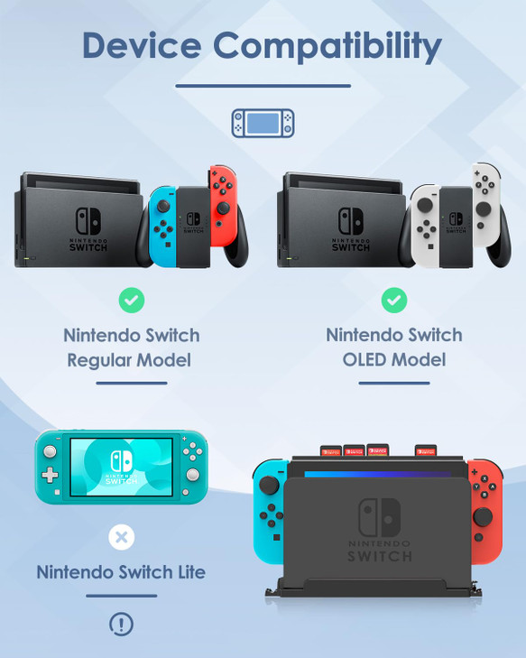 Wall Mount for Nintendo Switch and Switch OLED with 28 Game Card Holders and 4 Joy Con Hooks Organize Switch Console Beh