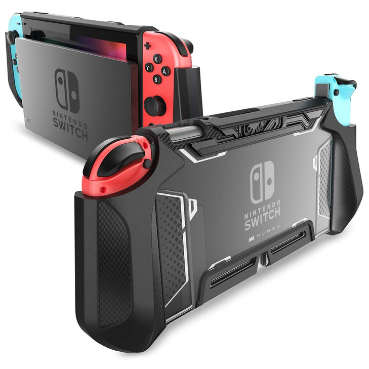 Mumba Dockable Case Compatible for Nintendo Switch 2017 Release Blade Series TPU Grip Protective Cover Case with Ergonom