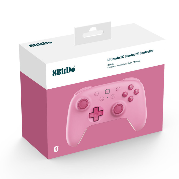 8BitDo Ultimate 2C Bluetooth Controller for SwitchSwitch 2 Wireless Controller with 6Axis Motion Control Rumble Vibratio