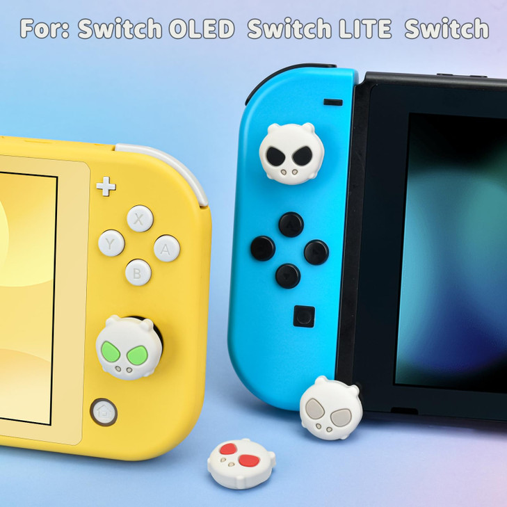 DLseego Thumb Grips Caps Design for SwitchSwitch liteSwitch OLED Console Soft Silicone Joycon Analog Controller Protecti
