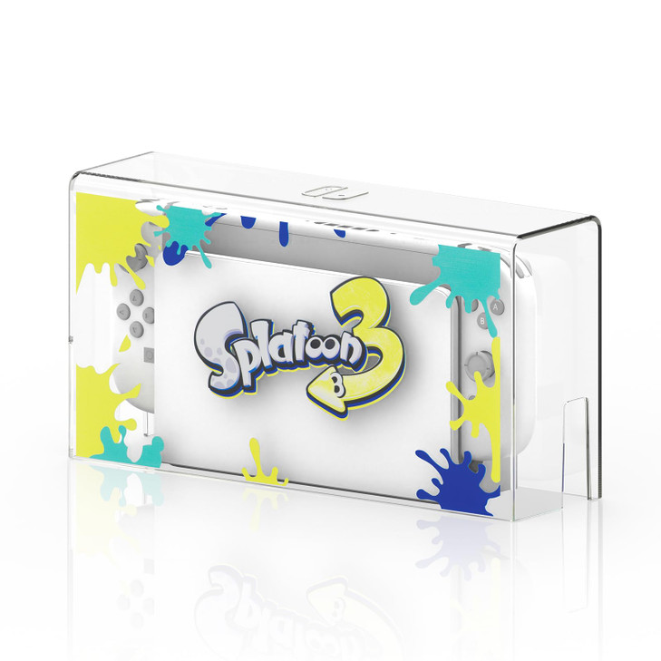 Geekria Clear Acrylic Dust Cover Compatible with Nintendo Switch OLED Charging Dock Splatoon Dust Protective Case Anti S