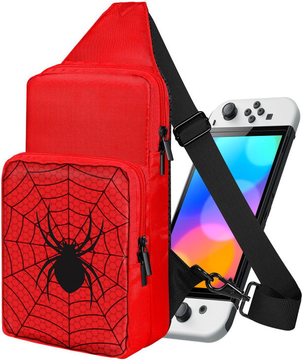 Lotadilo Travel Bag for Nintendo SwitchLite OLED for Teens Boys Kids Girls Cute Switch Backpack Carrying Crossbody Shoul