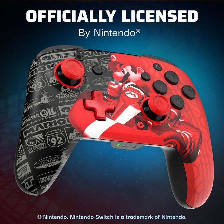 PDP Gaming REMATCH GLOW Wireless Nintendo Switch Pro Controller Licensed Nintendo Switch 2LiteOLED Motion Controls Recha