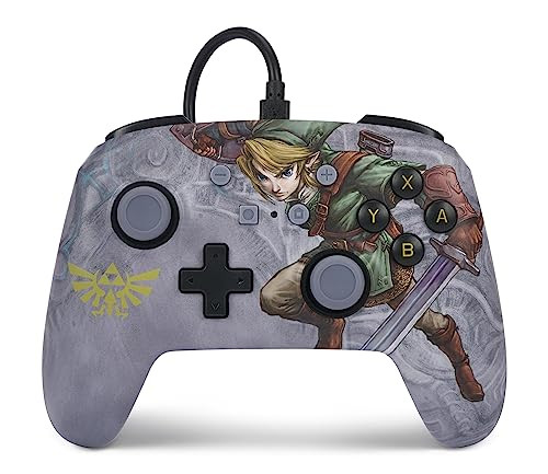 PowerA Enhanced Nintendo Switch and Switch 2 Wired Controller Valiant Link Nintendo Switch Controller Zelda Mappable Gam