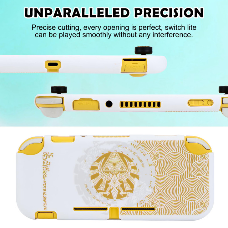 DLseego Protective Case for Switch Lite Version Soft Shell Cute Cover Case for Games Accessories with 2PCS Thumb Grips C