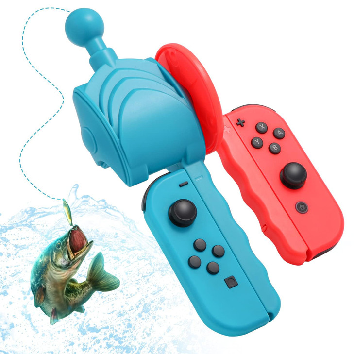 HEATFUN Switch Fishing Rod Compatible with Nintendo Switch Joy Con Switch Fishing Accessories for Nintendo Switch Fishin