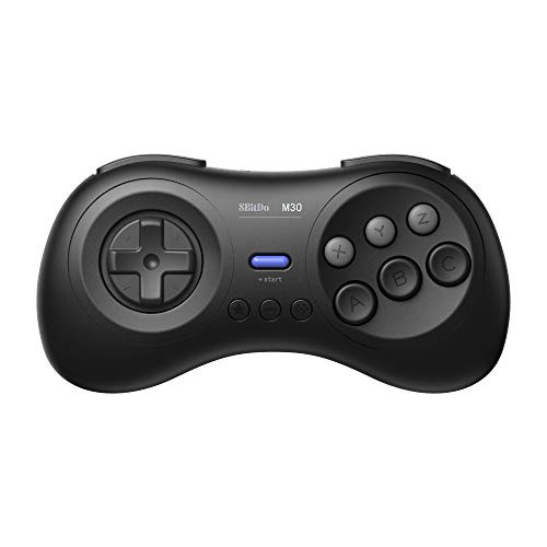 8Bitdo M30 Bluetooth Controller for Switch Windows and Android 6Button Layout for SEGAs Classic Games Black