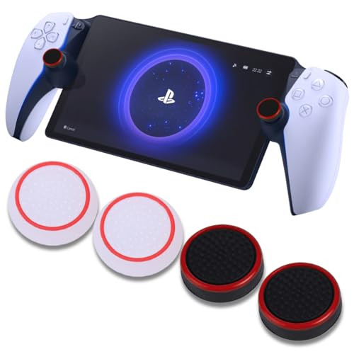 PS Portal Thumb Grips Black Full Protection Analog Stick Cover Silicone Joystick Caps AntiScratch AntiSlip Thumbstick Re