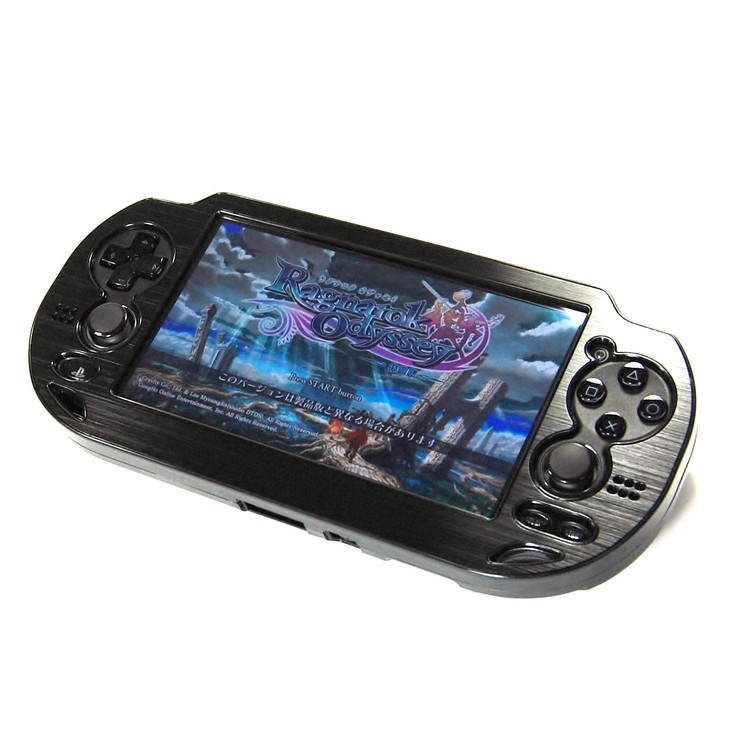 Cosmos Protection Hard Case Cover with Aluminum Faceplate Compatible with PS VITA 1000 Series Fits for Oval Start Select