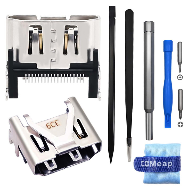 COMeap PS4 HDMI Port Replacement Kit for PS4 Slim PS4 PRO Socket Jack Interface Connector Repair Kit 2Packs