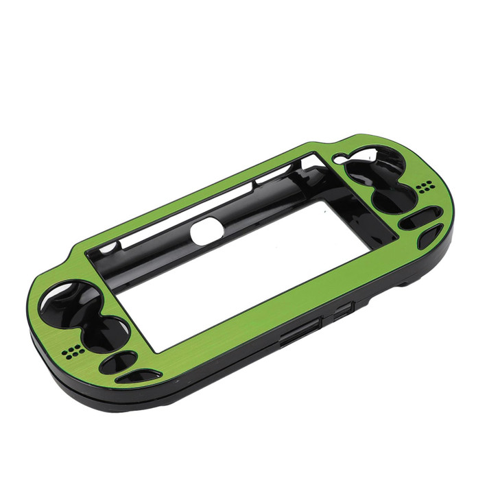Zopsc Game Console Metal Case for 1000 Console Replacement Aluminum Alloy Protective Hard Case Green
