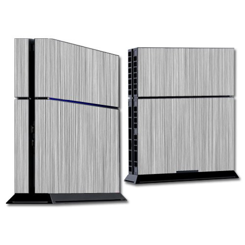 MightySkins Skin Compatible with Sony Playstation 4 PS4 Console wrap Sticker Skins Steel